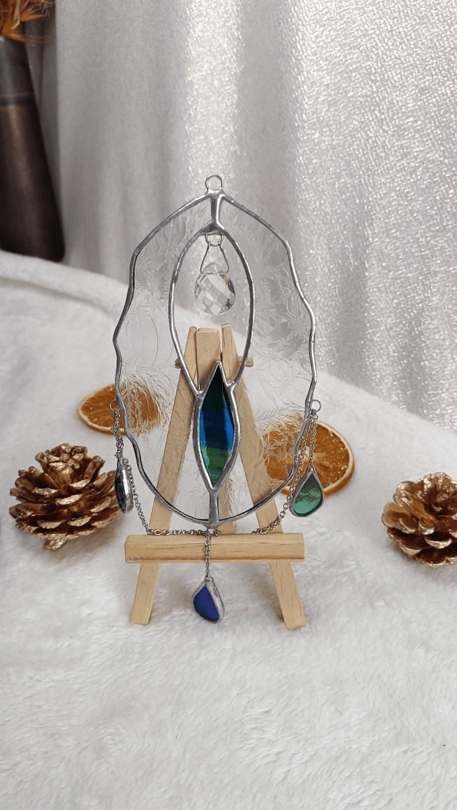 Vulva Queen bleu paon