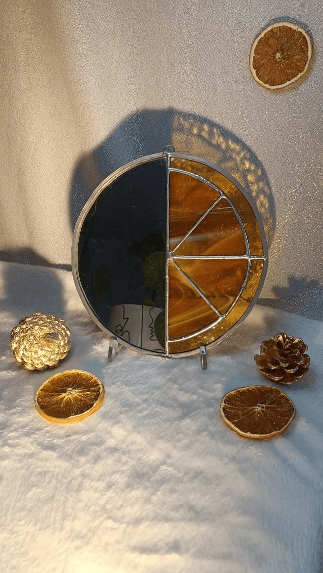 Miroir Demi-orange | petit format 