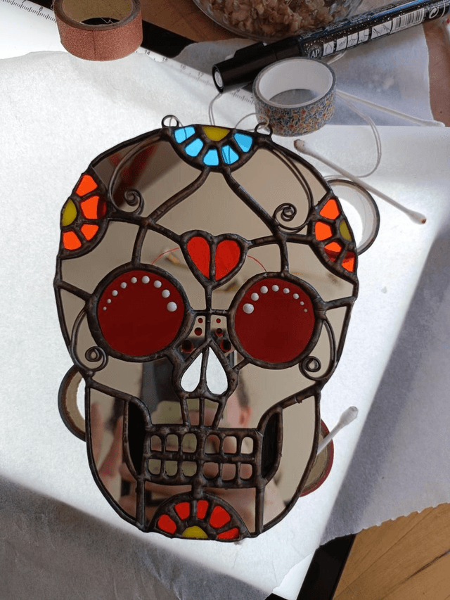 Calavera florale - crâne mexicain 