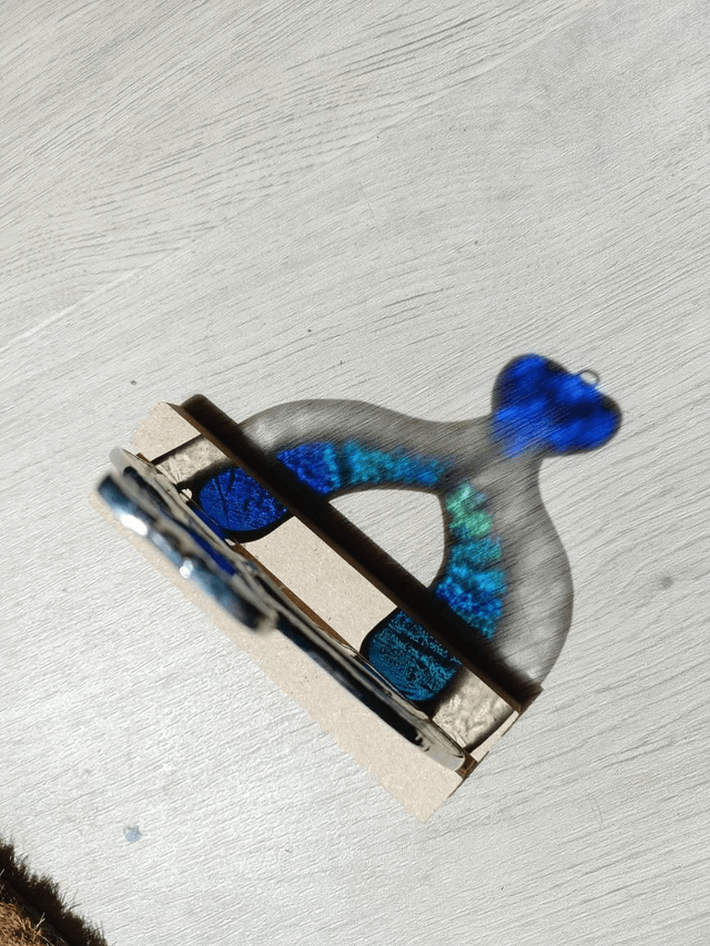 Clito du Love bleu cobalt et bleu vert paon