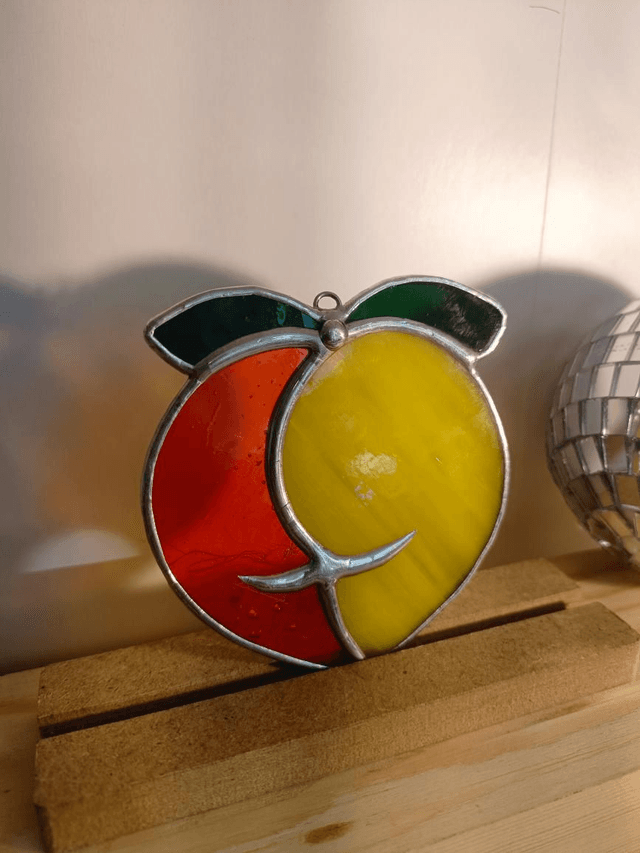 Boule de pêche bigoût orange et jaune 