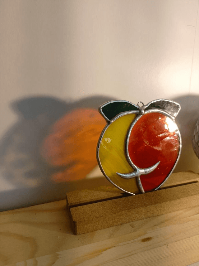 Boule de pêche bigoût jaune et orange 
