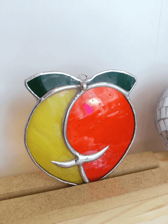 Boule de pêche bigoût jaune et orange 