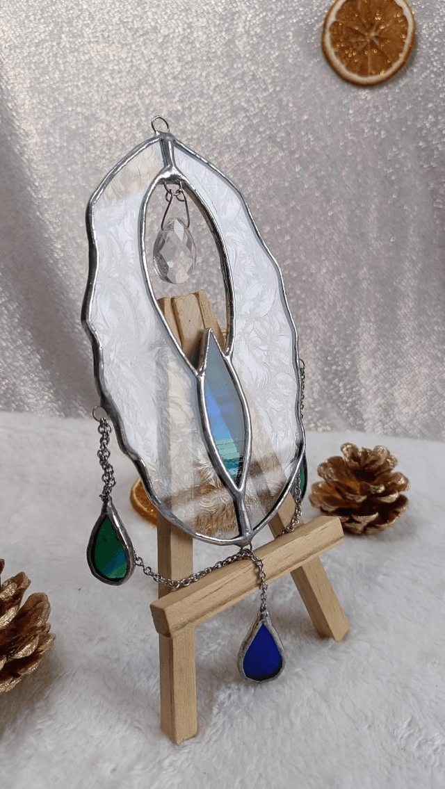 Vulva Queen bleu paon