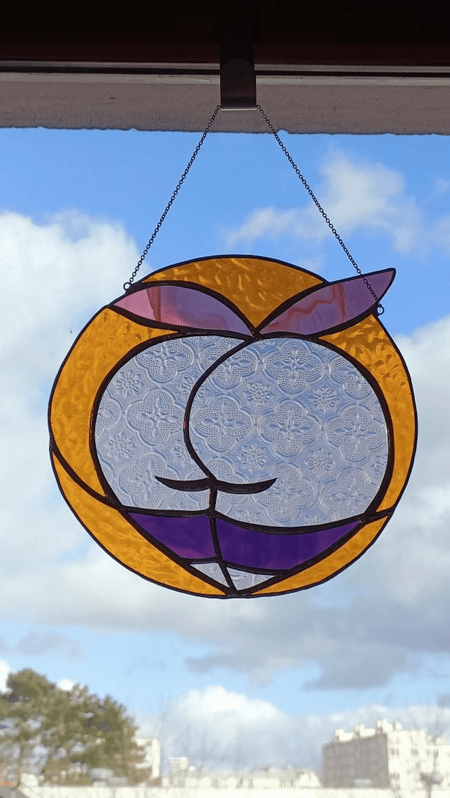Big boule de pêche Mauresque rose et orange