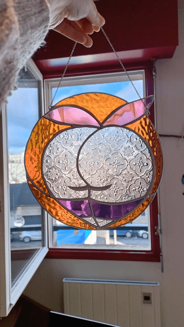 Big boule de pêche Mauresque rose et orange