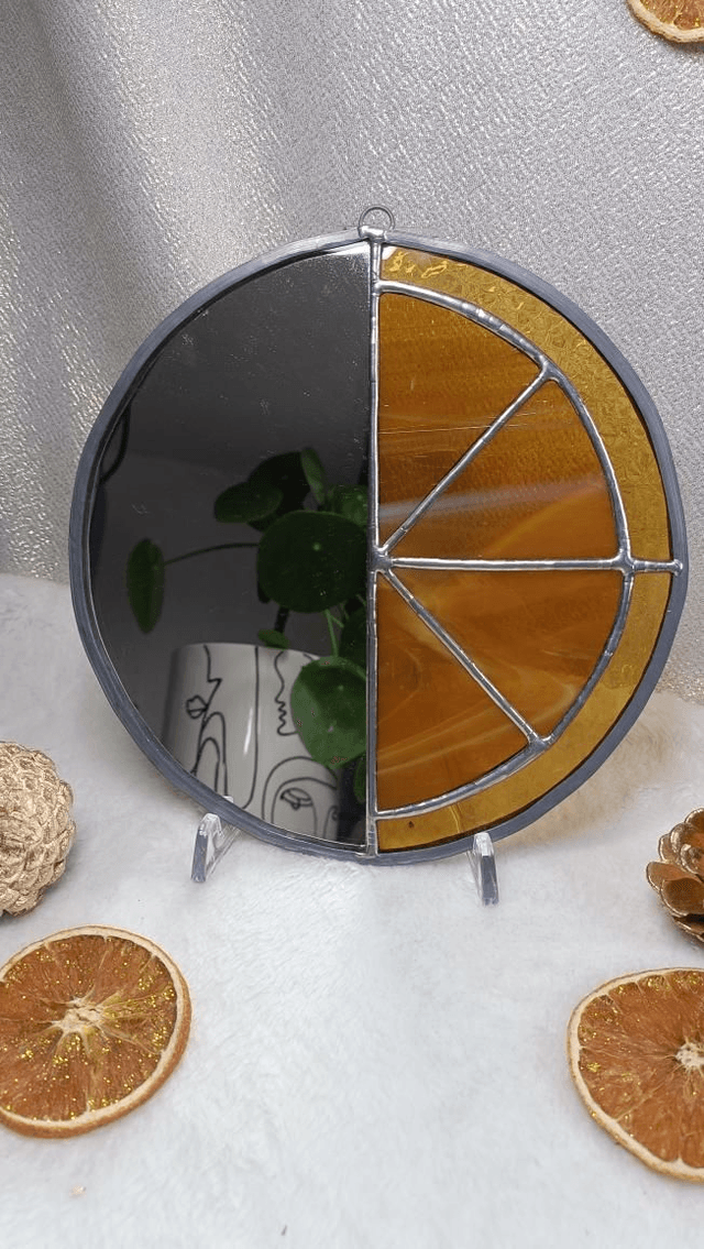 Miroir Demi-orange | petit format 