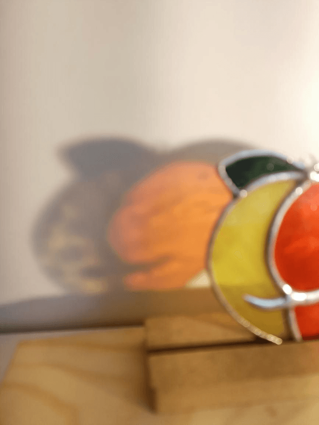 Boule de pêche bigoût jaune et orange 