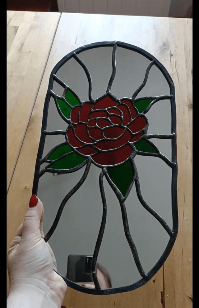 Miroir Rose Red Eden 