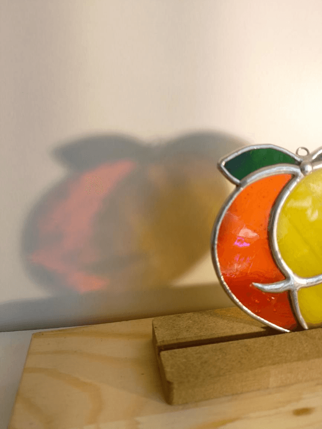 Boule de pêche bigoût orange et jaune 