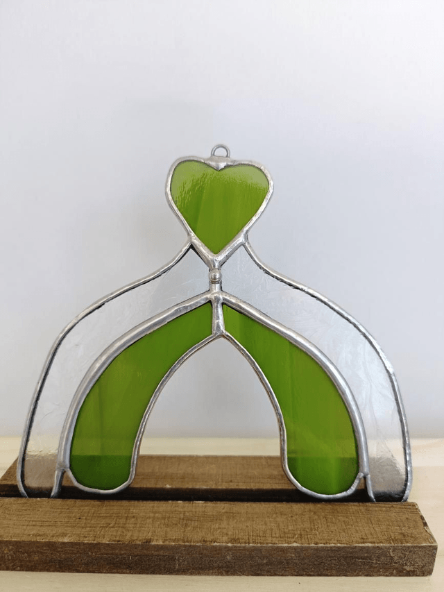 Clito du Love vert citron nervé de blanc 