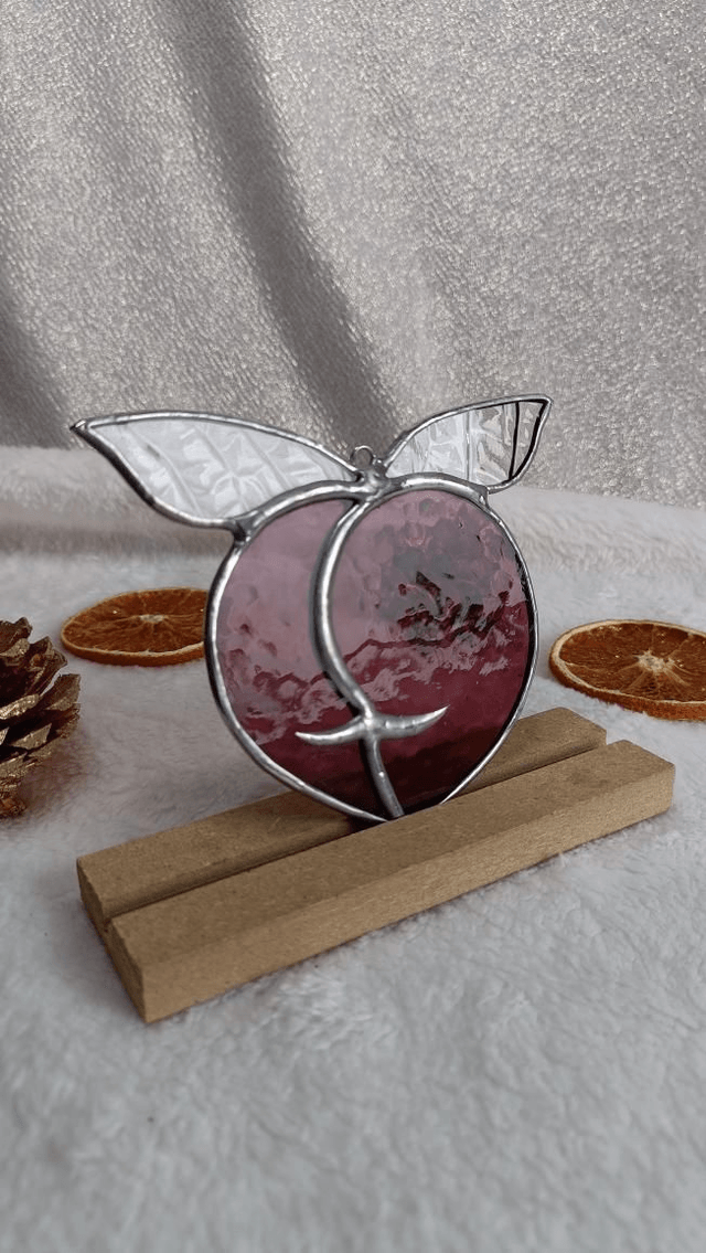 Boule de pêche violet nœud peau de serpent 
