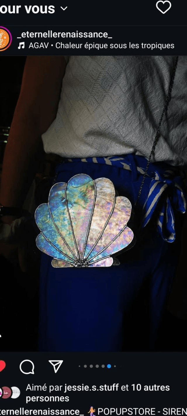 Sac à main Sirène coquillage 