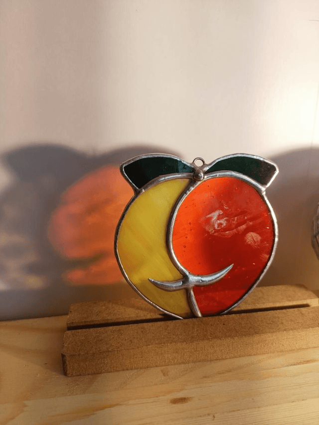 Boule de pêche bigoût jaune et orange 