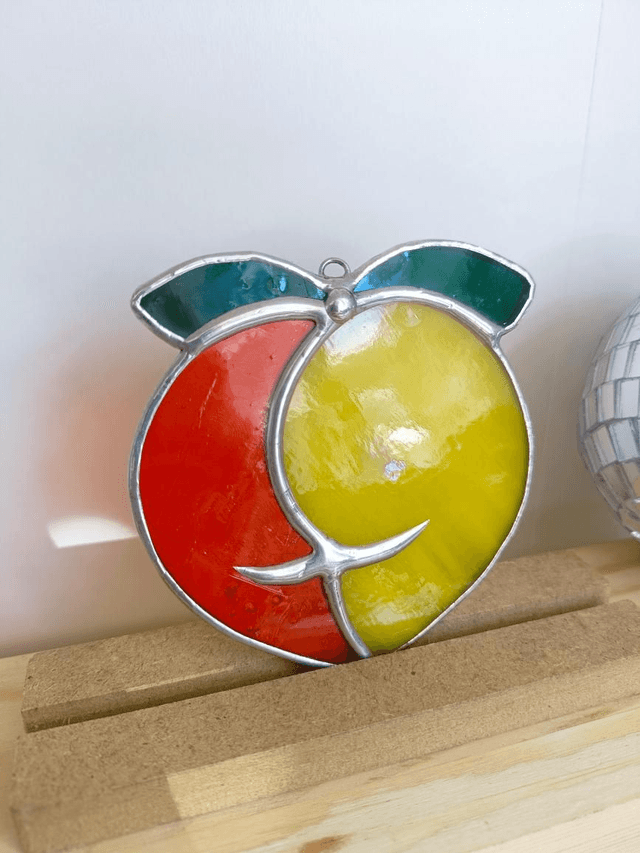 Boule de pêche bigoût orange et jaune 