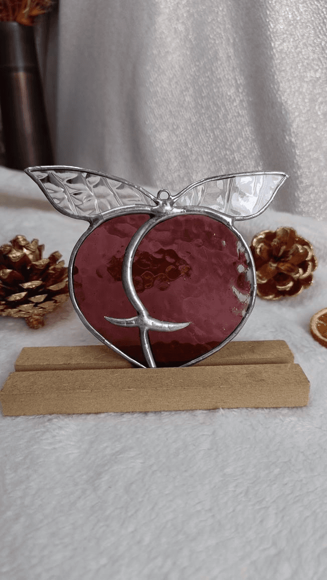 Boule de pêche violet nœud peau de serpent 